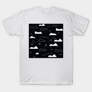 Black and white clouds T-Shirt